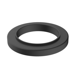 Caral rozet wastafelkraan met draaibare uitloop mat zwart