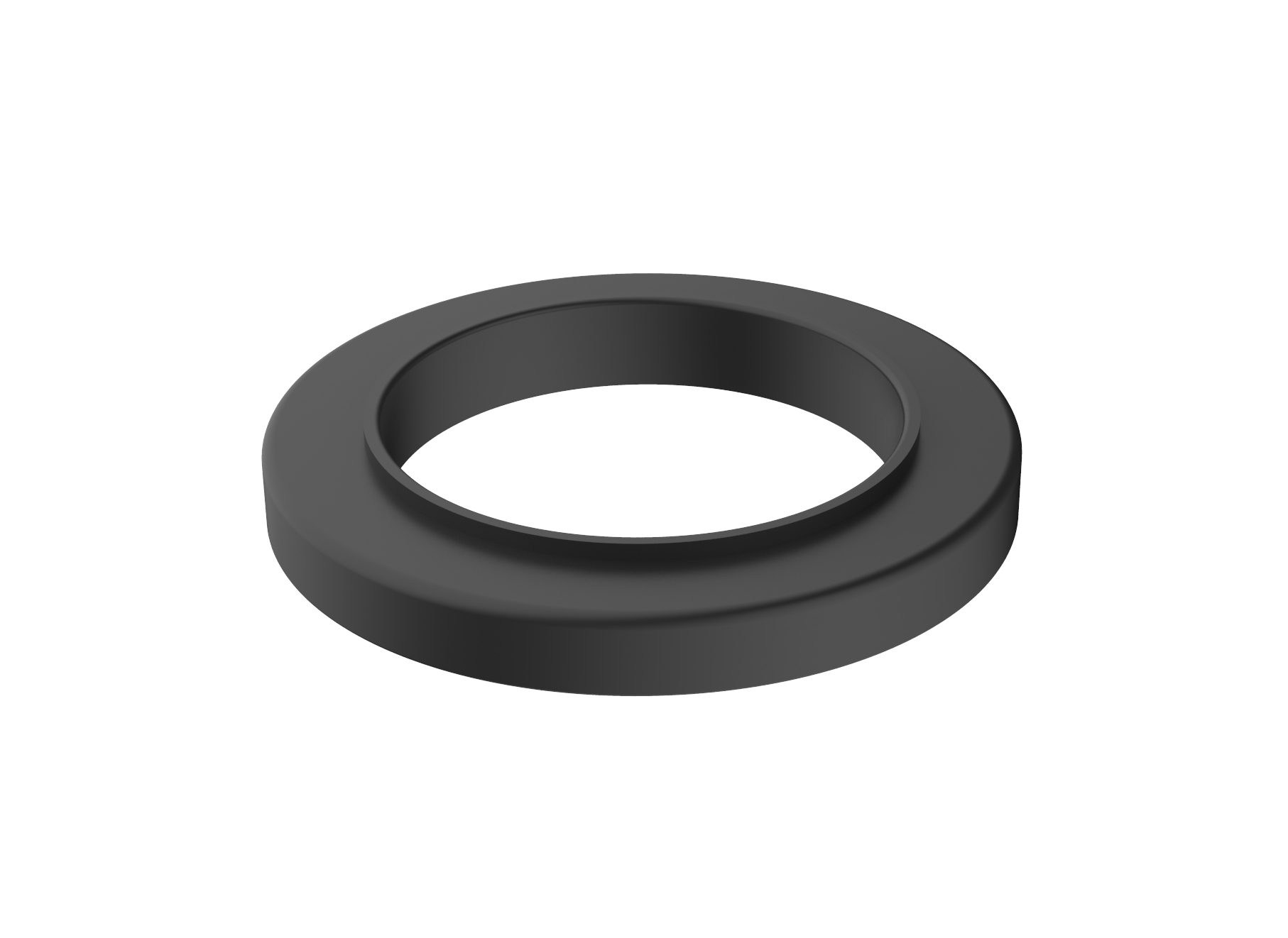 Caral rozet wastafelkraan met draaibare uitloop mat zwart