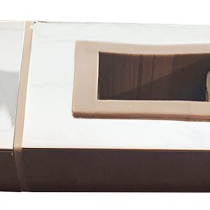 Rombo glijstuk voor thermostatische regendoucheset opbouw chroom