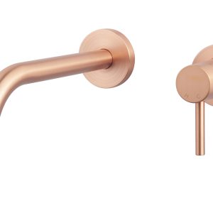 Slim Twenty eenhendel wastafel-afbouwdeel geborsteld koper