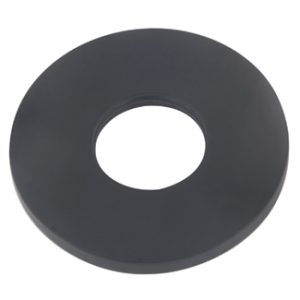 Slim rozet uitloop eenhendel wastafelkraan 50 mm mat zwart