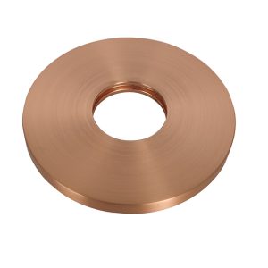 Caral rozet uitloop eenhendel wastafelkraan 75 mm geborsteld koper