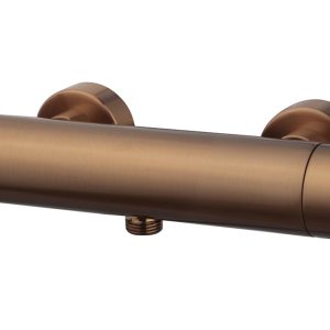 Caral Cool Touch thermostatische douchemengkraan geborsteld brons koper PVD