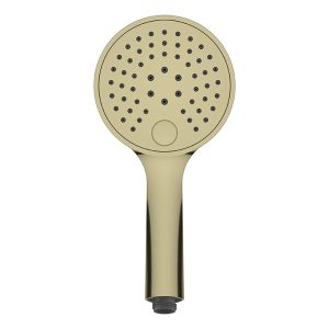 UniMatch handdouche 3 standen Ã 12 cm geborsteld messing PVD