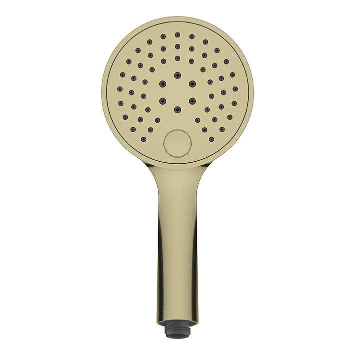 UniMatch handdouche 3 standen à 12 cm geborsteld messing PVD