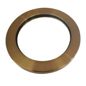 Caral rozet kraangedeelte eenhendel wastafelkraan 65mm geborsteld brons koper PVD