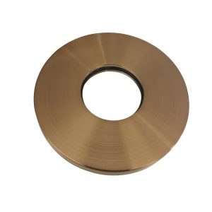 Caral rozet uitloop eenhendel wastafelkraan 65 mm geborsteld brons koper PVD