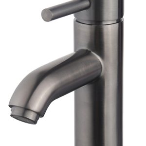 Caral Cadans wastafelkraan laag gunmetal PVD