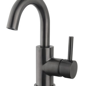 Caral wastafelkraan met draaibare uitloop gunmetal PVD