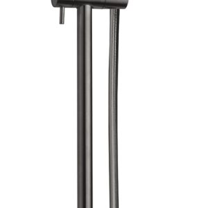 UniMatch Cadans glijstangset compleet met handdouche 3 standen Ã 8 cm gunmetal PVD