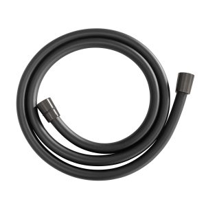 UniMatch doucheslang kunststof 150 cm mat zwart / gunmetal