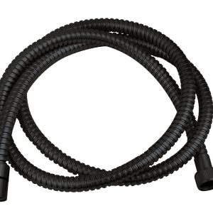 UniMatch doucheslang metaal 150 cm mat zwart