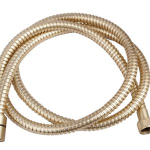 UniMatch doucheslang metaal 150 cm geborsteld messing PVD