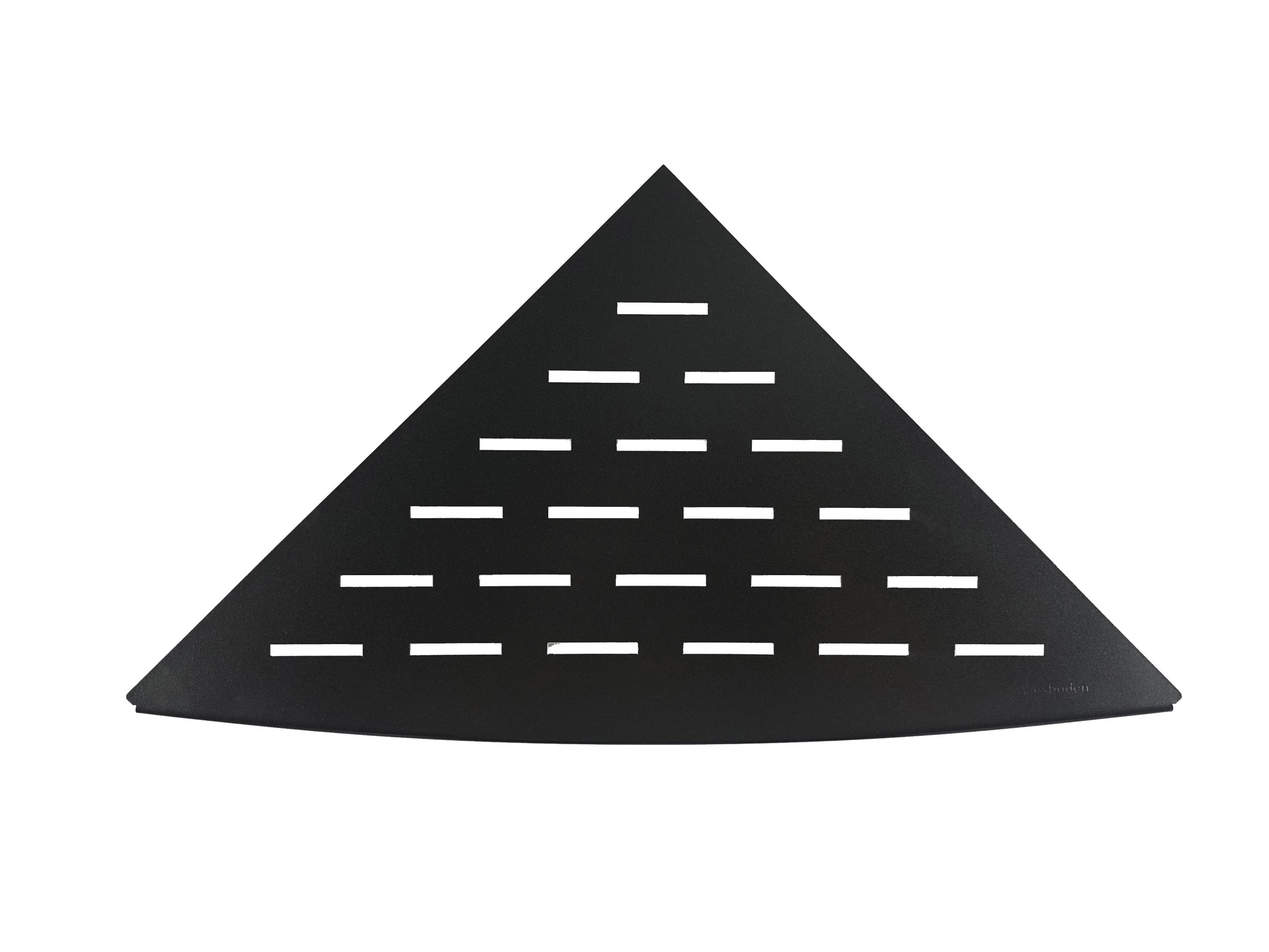 InWall hoekplanchet 29 x 29 cm mat zwart