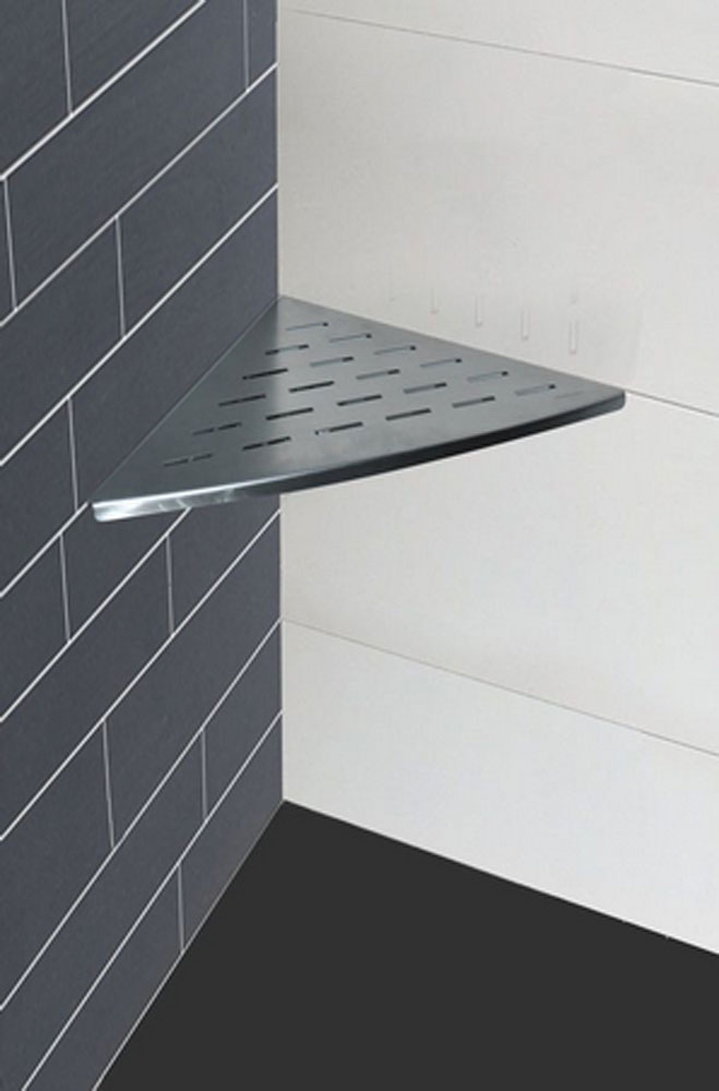 InWall hoekplanchet 29 x 29 cm RVS