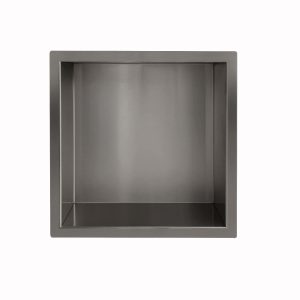 Demis inbouwnis 30 x 30 x 10 cm gunmetal PVD