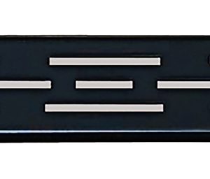 Rooster voor douchegoot met flens 70 x 7 cm mat zwart