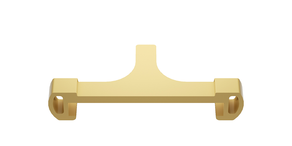 Afstandhouder voor tegelroosters kunststof geborsteld messing