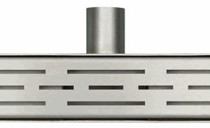 Eco douchegoot met rooster 70 x 7 cm RVS