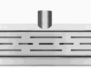 Eco douchegoot met muurflens en rooster 70 x 7 cm RVS