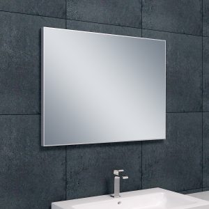 Serra spiegel rechthoek met lijst 80 x 60 x 2,1 cm aluminium