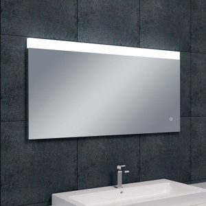 Single spiegel rechthoek met LED, dimbaar en spiegelverwarming 120 x 60 cm