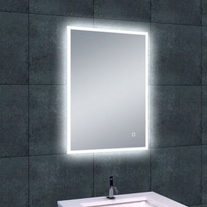 Quatro spiegel rechthoek met LED, dimbaar en spiegelverwarming 70 x 50 cm