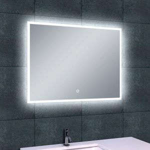Quatro spiegel rechthoek met LED, dimbaar en spiegelverwarming 80 x 60 cm
