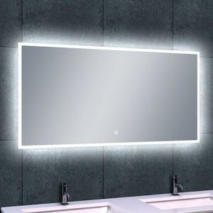 Quatro spiegel rechthoek met LED, dimbaar en spiegelverwarming 120 x 60 cm