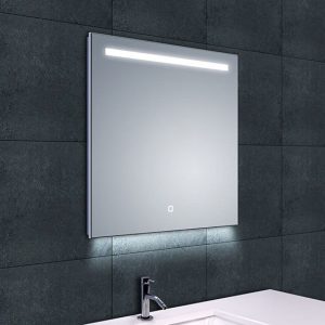 Ambi one spiegel vierkant met LED, dimbaar en spiegelverwarming 60 x 60 cm