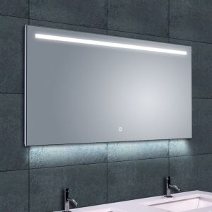 Ambi one spiegel rechthoek met LED, dimbaar en spiegelverwarming 120 x 60 cm