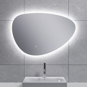 Uovo spiegel ovaal met LED, dimbaar en spiegelverwarming 70 cm