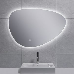 Uovo spiegel ovaal met LED, dimbaar en spiegelverwarming 80 cm