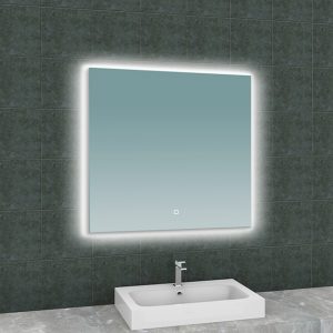 Soul spiegel vierkant met LED, dimbaar en spiegelverwarming 80 x 80 cm