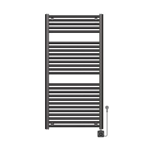 Elara elektrische radiator Smart WiFi 118,5 x 60 cm gunmetal PVD