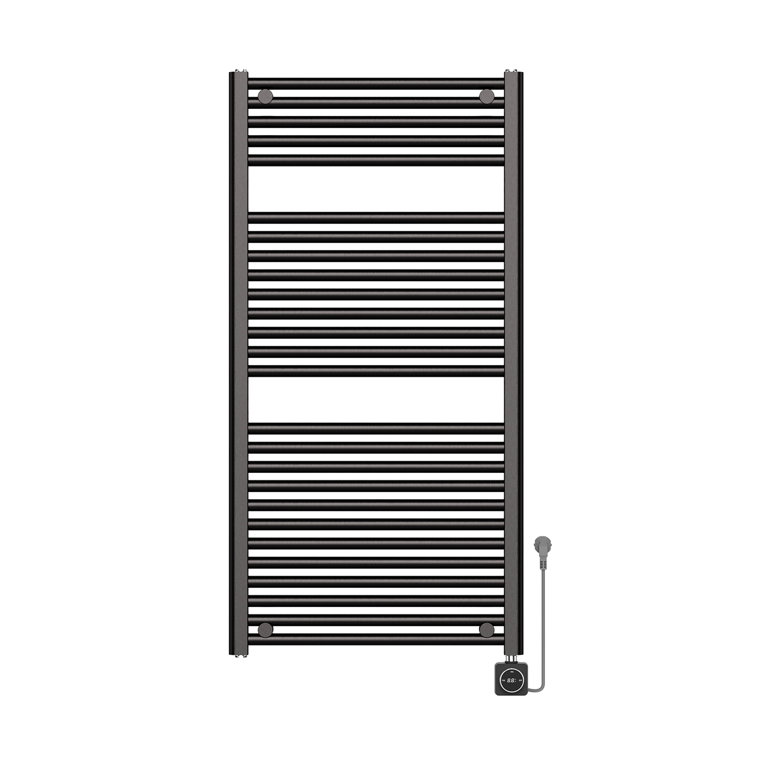 Elara elektrische radiator Smart WiFi 118,5 x 60 cm gunmetal PVD