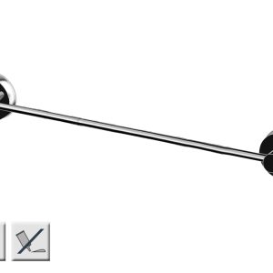 Z12120000 Handdoekhouder 555 X 65 X 72 Mm, Rvs/Kunststof
