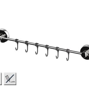 Z12120100 (Handdoek)Kapstok 555 X 82 X 47 Mm, Rvs/Kunststof