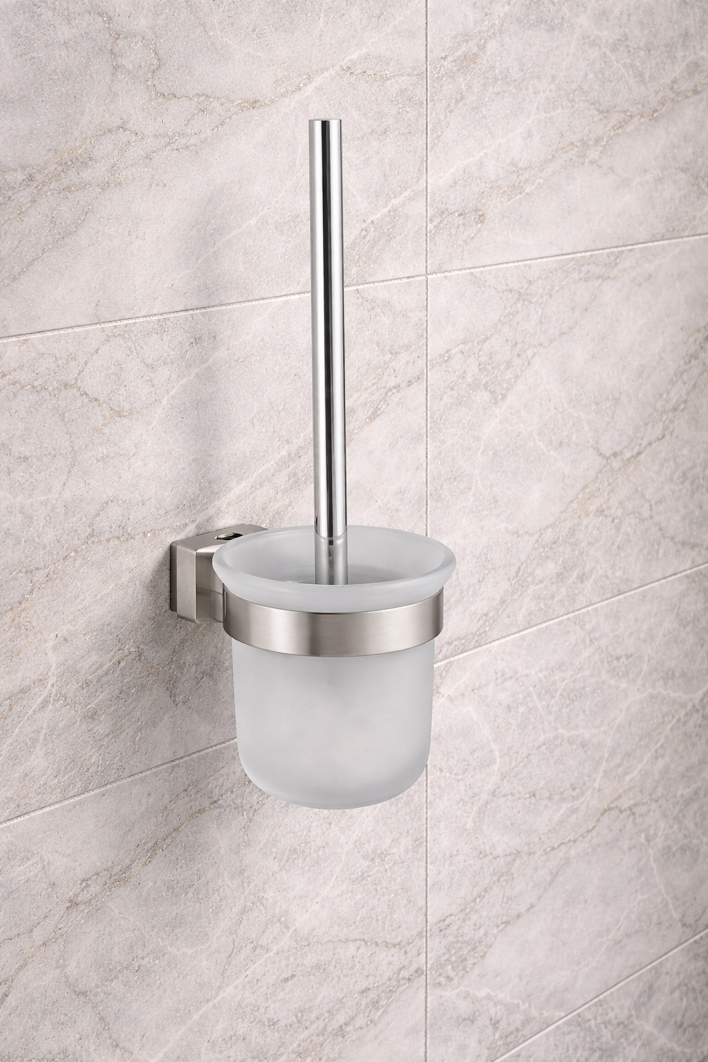 KAYvit toiletborstel houder wit 65X100X100