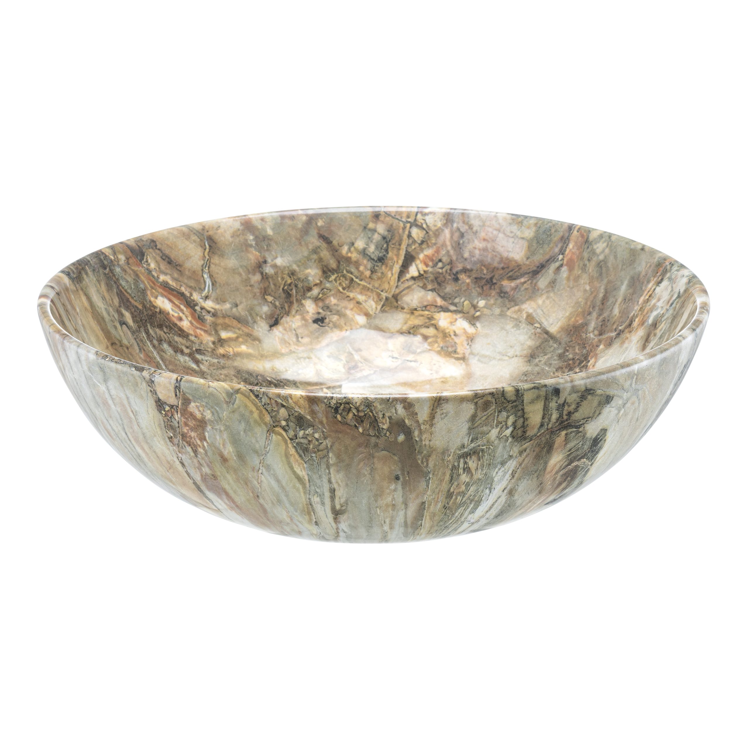 Marmerlook opbouw waskom | bruin 405X405X130 LX-8887MA-13 KAYVIT