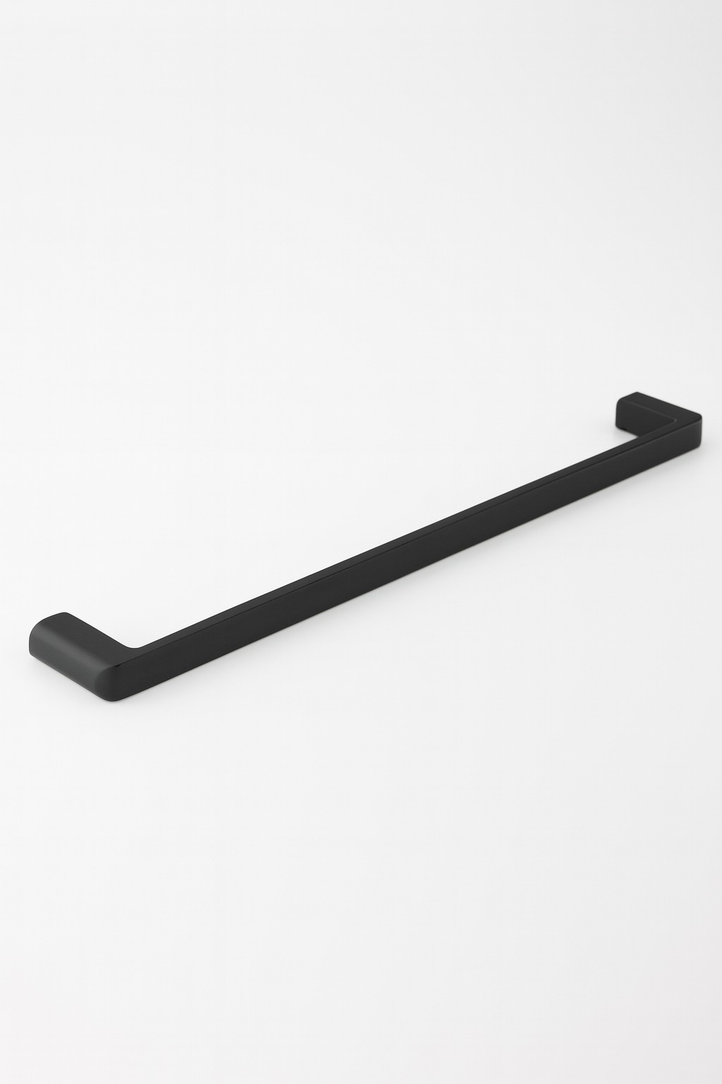 Handdoekhouder enkel | zwart 595X70X20