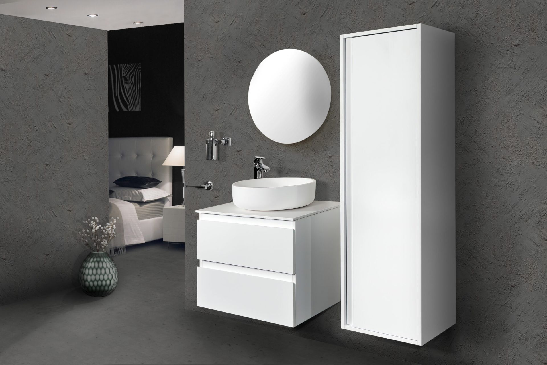 SALLY | Badkamermeubel | Wit Glossy 60 cm