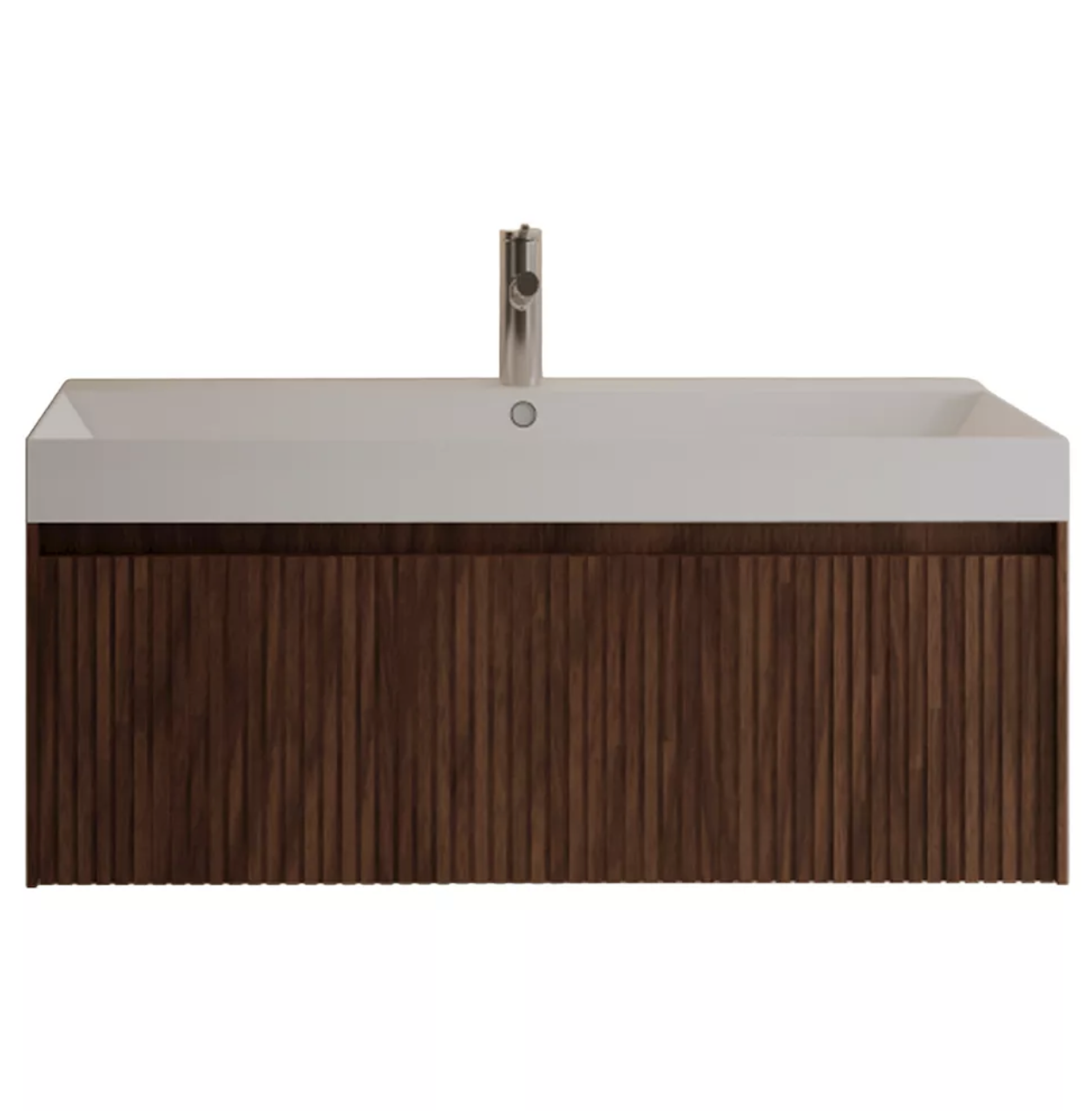 TIMOTHEUS | Badkamermeubel | Walnut 100 cm - 1 lade