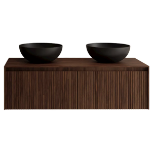 TIMOTHEUS | Badkamermeubel | Walnut 140 cm Incl. Tp - 2 lades