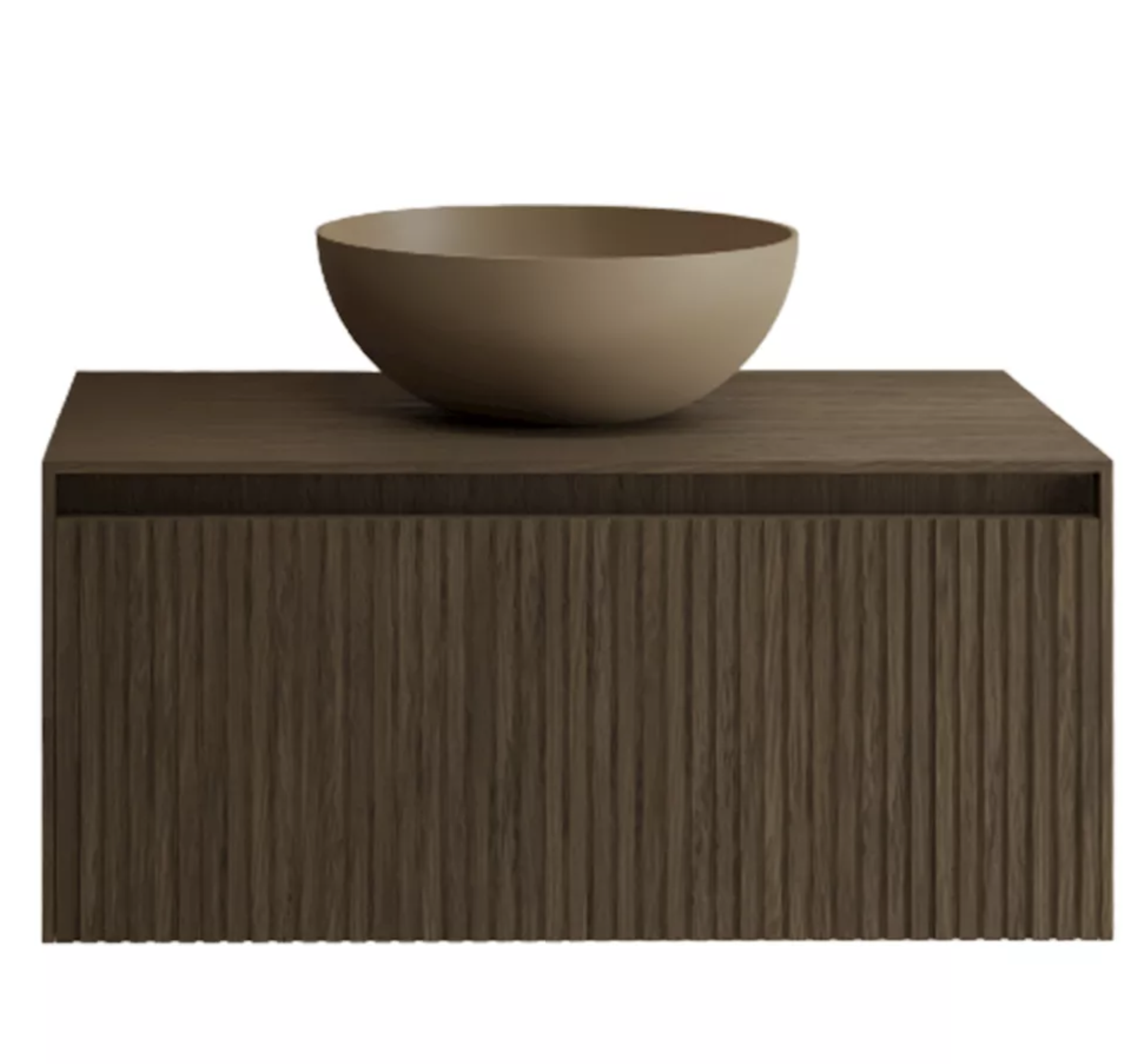 TIMOTHEUS | Badkamermeubel | Ash Grey 80 cm Incl. Tp - 1 lade