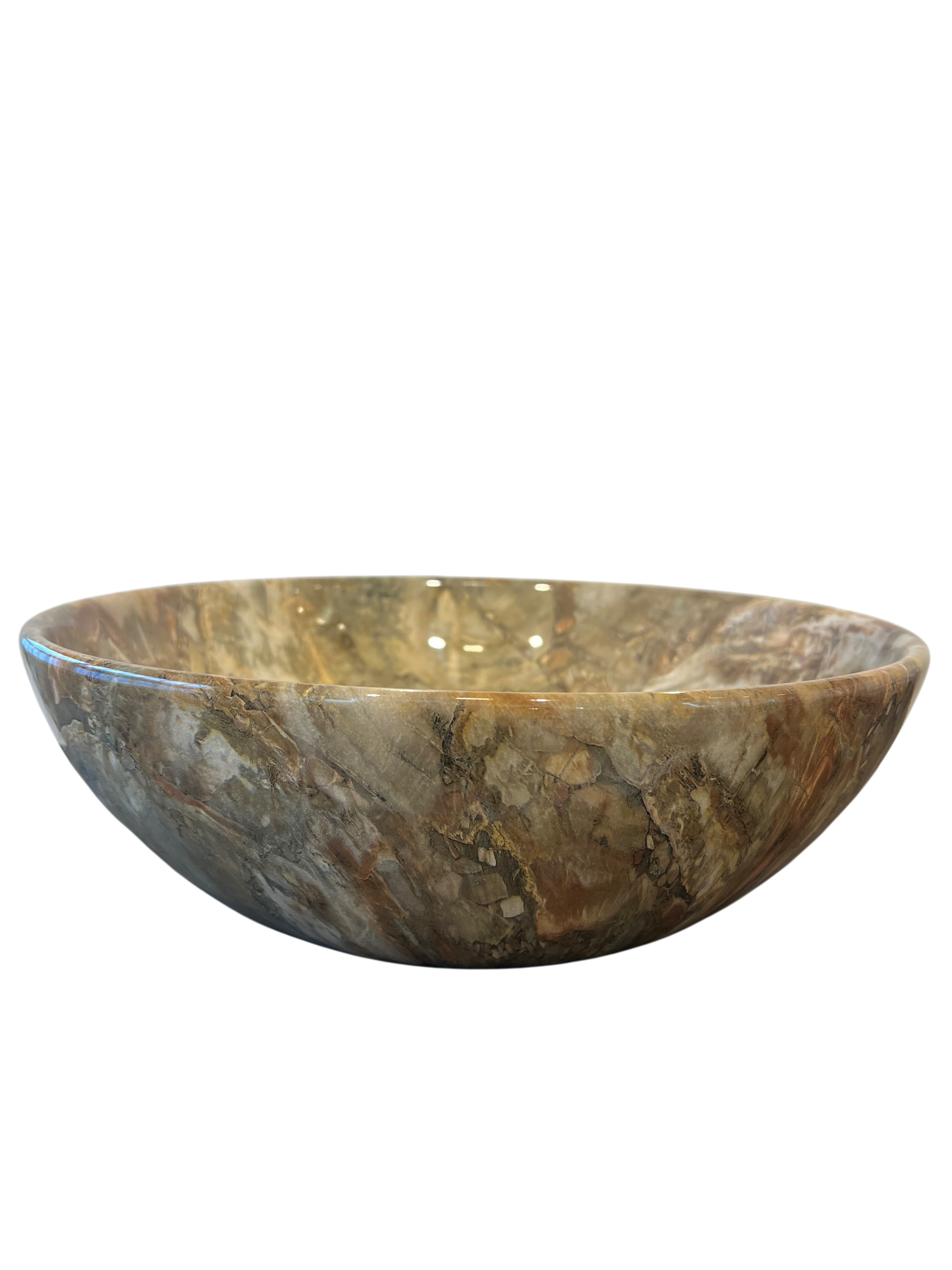 Marmerlook opbouw waskom | bruin 405X405X130 LX-8887MA-13