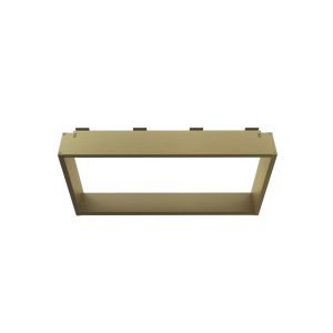 Opbouwnis voor douchewand  4 handdoekhaken  aluminium 60X30X8 CM | GEBORSTELD GOUD