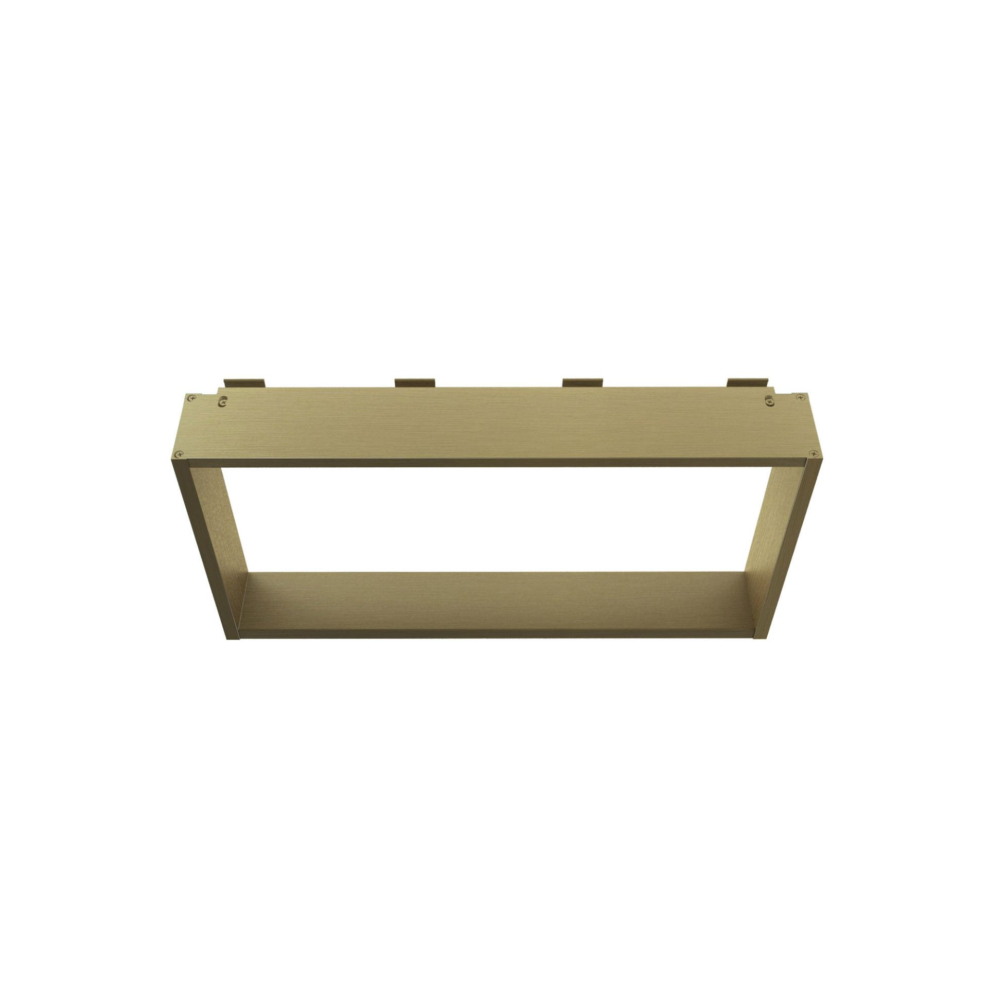 Opbouwnis voor douchewand 4 handdoekhaken aluminium 60X30X8 CM | GEBORSTELD GOUD