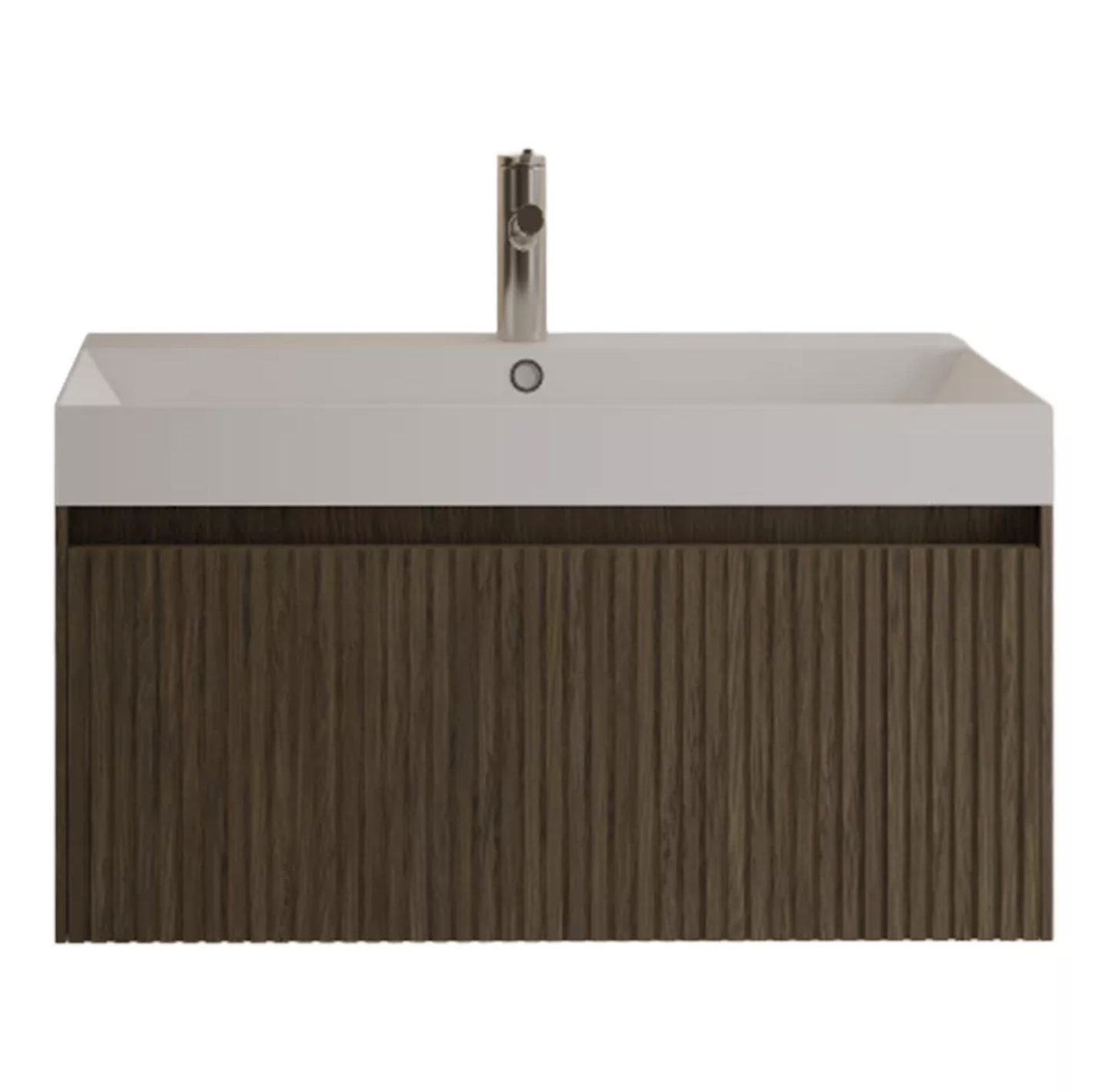 TIMOTHEUS | Badkamermeubel | Ash Grey 80 cm - 1 lade