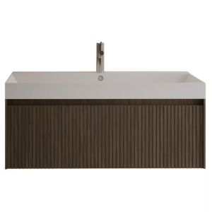 TIMOTHEUS | Badkamermeubel | Ash Grey 100 cm - 1 lade